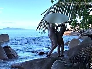 Spy Lookie Freak, Naked Duo Having Hookup On A Public Beach - Projects